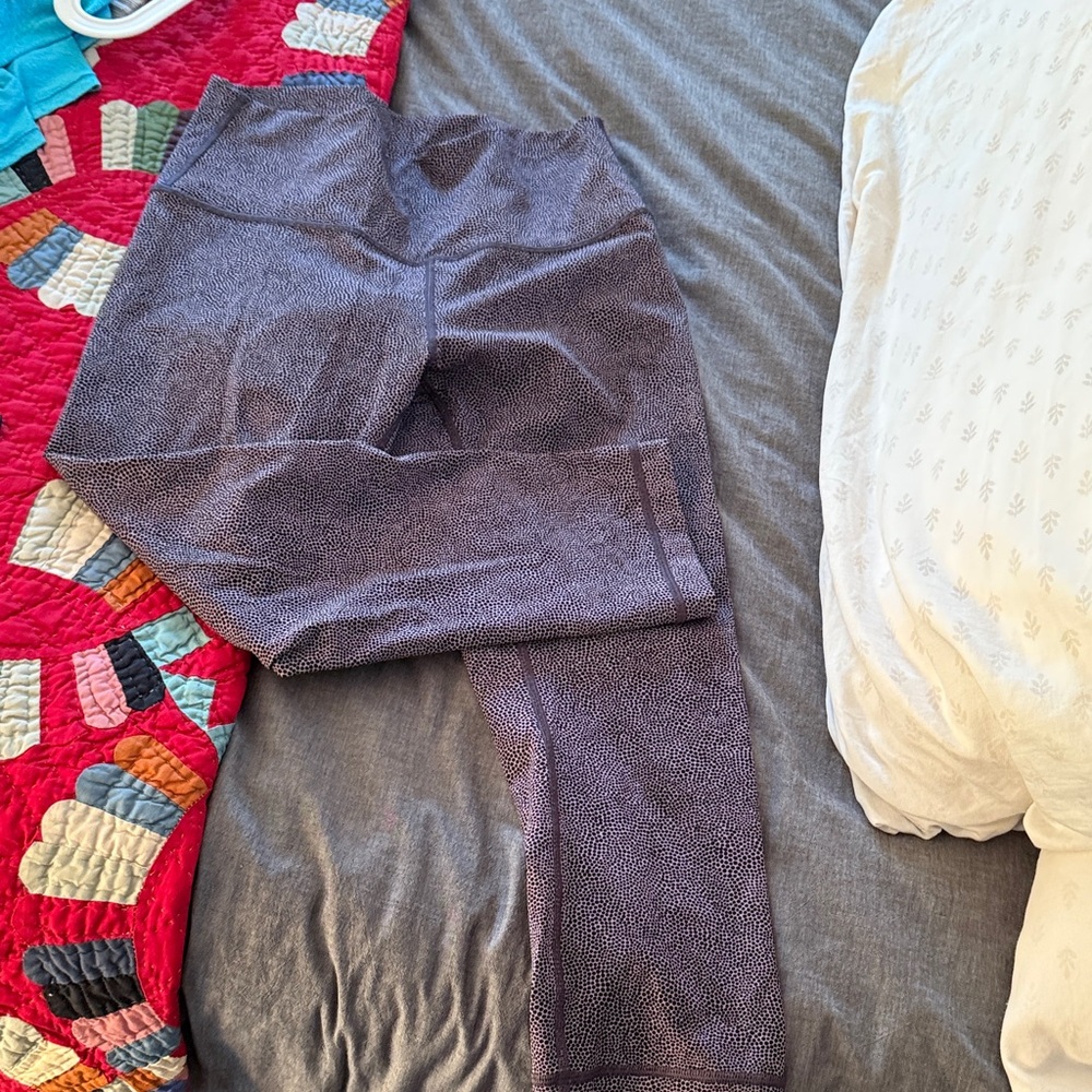 Purple Patterned Leggings